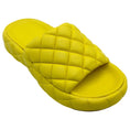 Load image into Gallery viewer, Bottega Veneta Yellow Leather Padded Slide Sandals

