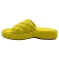 Load image into Gallery viewer, Bottega Veneta Yellow Leather Padded Slide Sandals
