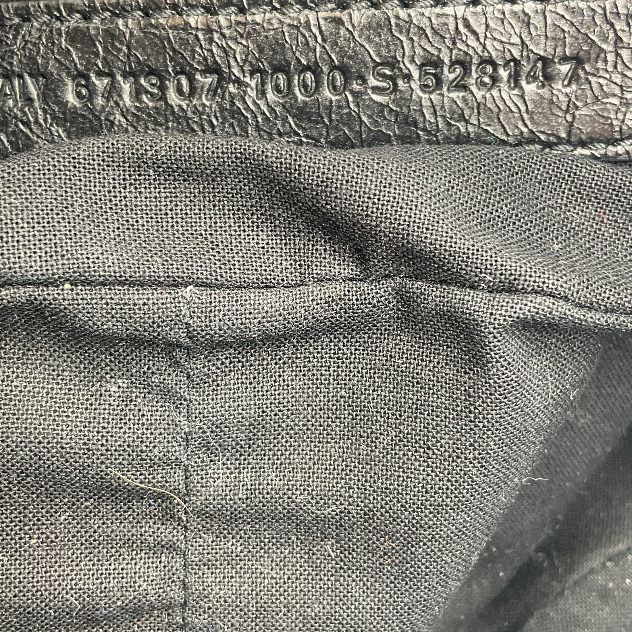 Balenciaga Black Le Cagole Small Shoulder Bag in Arena Lambskin with Aged Silver Hardware