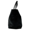 Load image into Gallery viewer, Salvatore Ferragamo Black Snakeskin Leather Double Top Handle Tote Handbag
