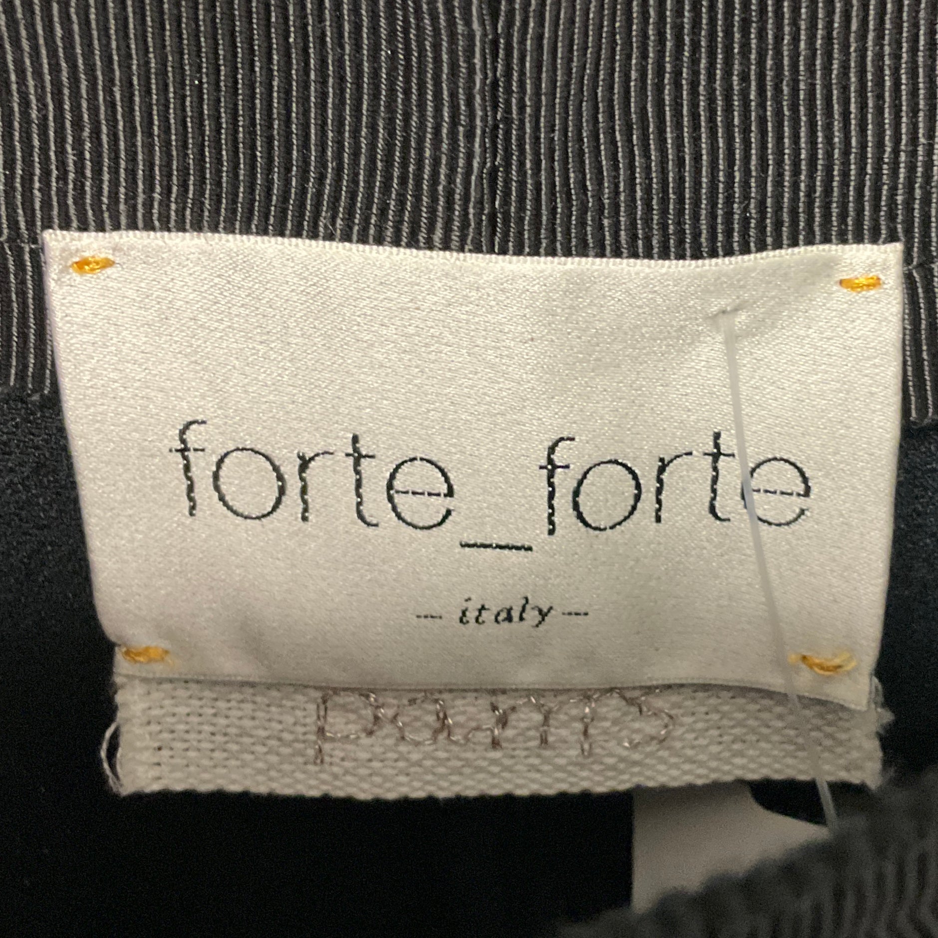 forte_forte Black Embroidered Fluid Satin Pants