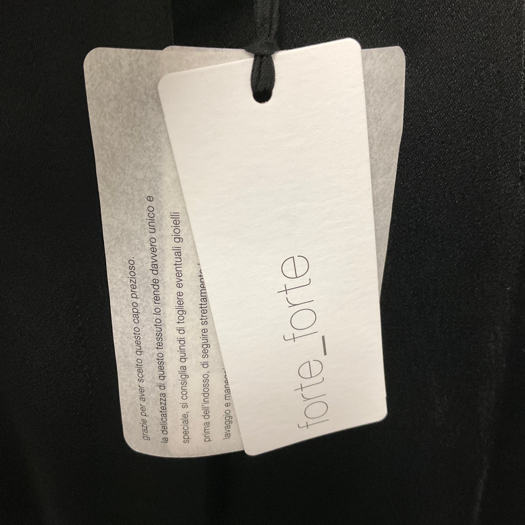 forte_forte Black Embroidered Fluid Satin Pants