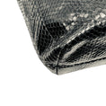 Load image into Gallery viewer, Salvatore Ferragamo Black Snakeskin Leather Double Top Handle Tote Handbag
