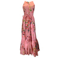 Load image into Gallery viewer, La DoubleJ Pink Multi Floral Printed Belted Cotton Poplin Maxi Dress
