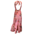 Load image into Gallery viewer, La DoubleJ Pink Multi Floral Printed Belted Cotton Poplin Maxi Dress
