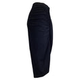 Load image into Gallery viewer, Dries Van Noten Black Draped Viscose and Wool Skirt
