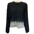 Load image into Gallery viewer, Joseph Black / Ivory Needle Punch Tweed Sweater
