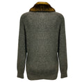 Load image into Gallery viewer, Saint Laurent Grey Faux Fur Collared Camel Hair Knit Cardigan Sweater
