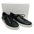 Load image into Gallery viewer, Manolo Blahnik Black Leather Semanada Sneakers
