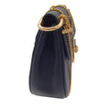 Load image into Gallery viewer, Chloe Drew Black / Gold Chain Strap Grained Leather Shoulder Bag
