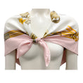 Load image into Gallery viewer, Hermes Light Pink Jumping Print Square Silk Twill Scarf
