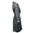 Load image into Gallery viewer, Samantha Sung Black / White Tweed Print Cotton Stretch Wrap Dress
