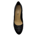 Load image into Gallery viewer, Chanel Black 2014 Classic Quilted Matelasse Leather Cap Toe CC Logo Pumps
