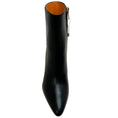 Load image into Gallery viewer, Chloe Black Leather Rebecca Boots with Gold Wedge Heel

