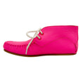 Load image into Gallery viewer, Loewe Neon Pink Soft Lace Up Ankle Booties
