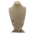 Load image into Gallery viewer, Chanel Cream / Silver CC Logo Faux Pearl and Strass Star Pendant Necklace
