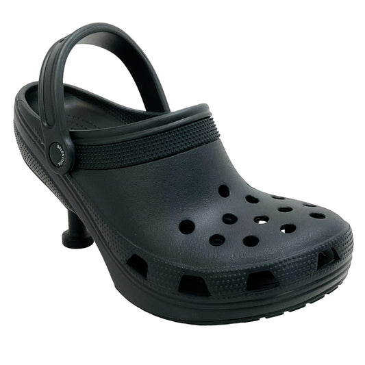 Balenciaga Black Croc Madame Pumps