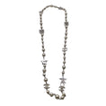 Load image into Gallery viewer, Chanel Cream / Silver 2006 CC Logo Faux Pearl and Strass Star Pendant Necklace
