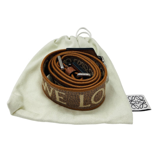 Loewe Tan Shimmer Anagram Jacquard Bag Strap