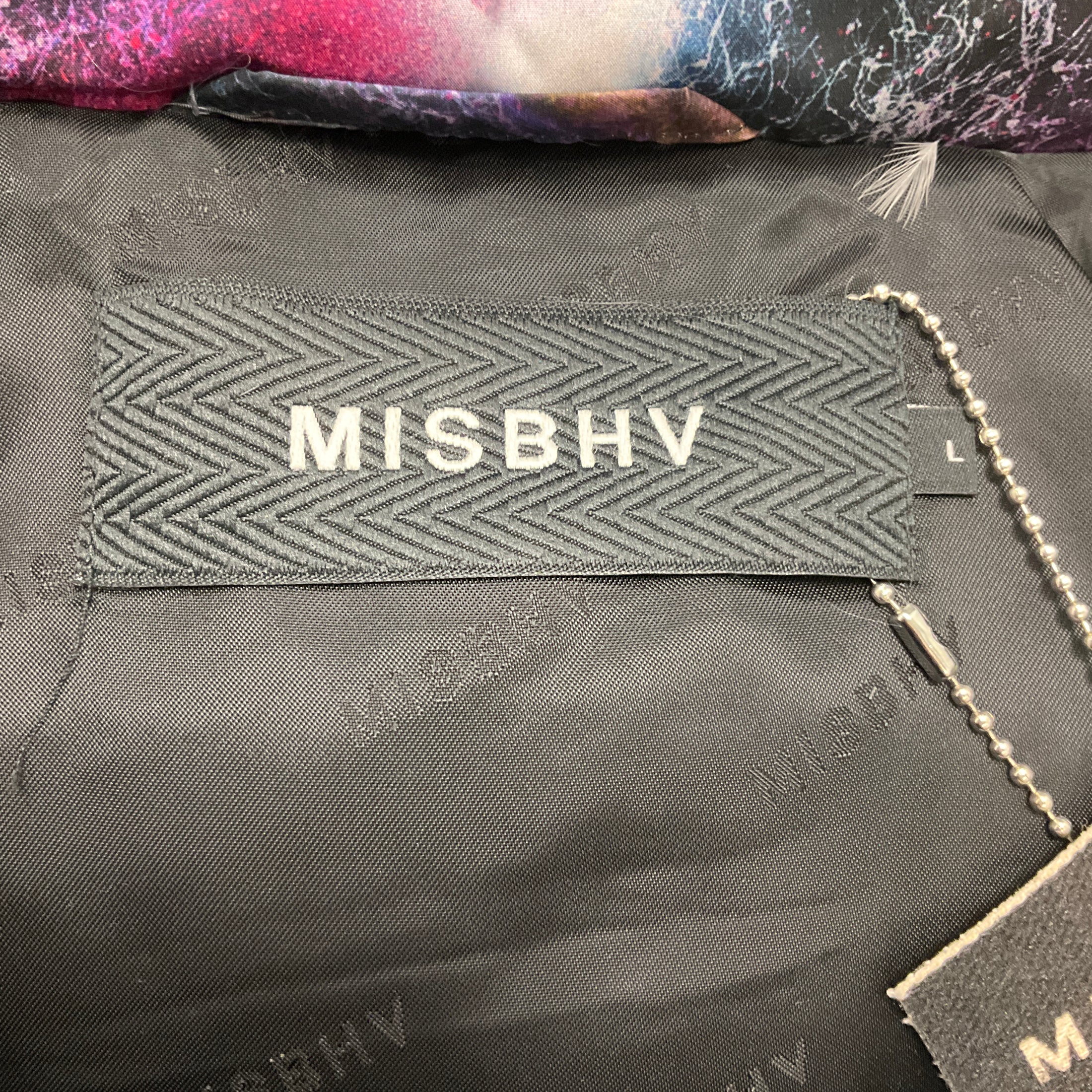 MISBHV Multicolor Fall Winter 2019 Warszawa Midnight Cowboy Galaxy Print Down Puffer Jacket