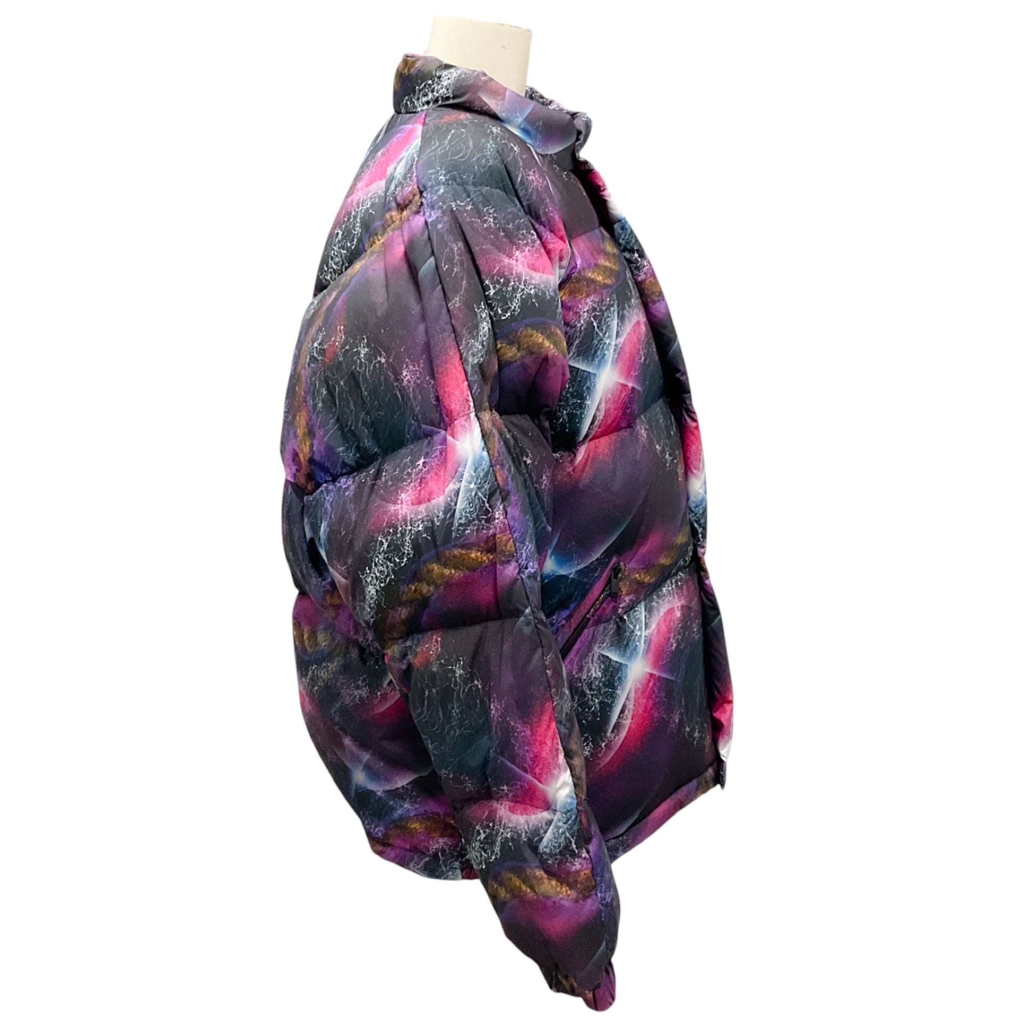 MISBHV Multicolor Fall Winter 2019 Warszawa Midnight Cowboy Galaxy Print Down Puffer Jacket