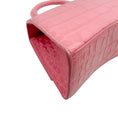 Load image into Gallery viewer, Balenciaga Pink Embossed Leather Small Hourglass Bag

