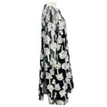 Load image into Gallery viewer, Lela Rose Black / Silver Floral Jacquard Cocktail Dress
