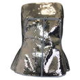 Load image into Gallery viewer, Rick Owens Silver Metallic 2022 Sequin Embellished Strapless Bustier Top
