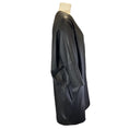 Load image into Gallery viewer, Vince Black Open Leather Coat
