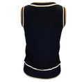Load image into Gallery viewer, Akris Punto Black / Ivory / Beige Wool Knit Cardigan and Tank Top Two-Piece Set
