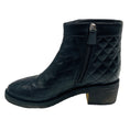 Load image into Gallery viewer, Chanel Black / Silver Cocomark Turnlock Quilted Calfskin Short Boots
