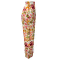 Load image into Gallery viewer, Adam Lippes Cream Multi Floral Wool / Silk Pants

