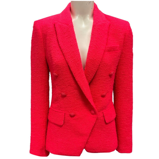 L'Agence Diva Pink Kenzie Double Breasted Blazer