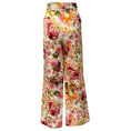 Load image into Gallery viewer, Adam Lippes Cream Multi Floral Wool / Silk Pants

