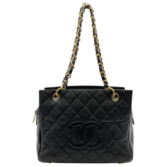 Chanel 2002-2003 Black Caviar Petite Timeless Tote
