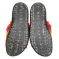 Load image into Gallery viewer, Marni Orange Multi Raffia Fringe Slide Sandals
