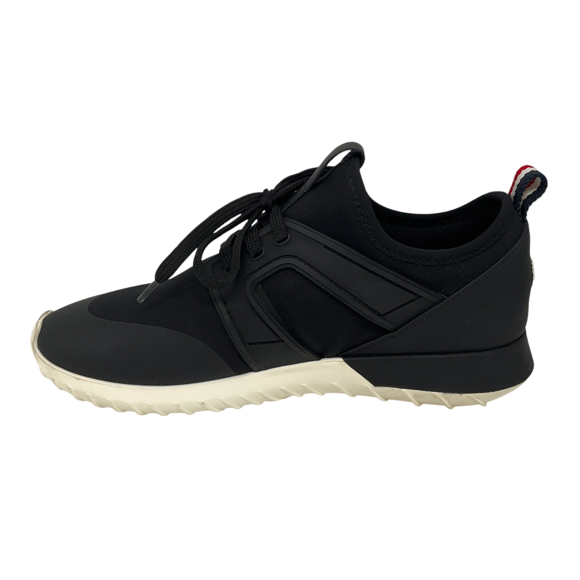 Moncler Black Neoprene Low-Top Sneakers