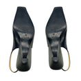 Load image into Gallery viewer, Miu Miu Black / Beige / Tan / Grey Petal Detail Leather Low Heel Slingback Pumps
