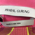 Load image into Gallery viewer, Prabal Gurung Flaming Pink Multi Metallic Silk Jacquard Dress
