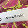 Load image into Gallery viewer, Prabal Gurung Flaming Pink Multi Metallic Silk Jacquard Dress
