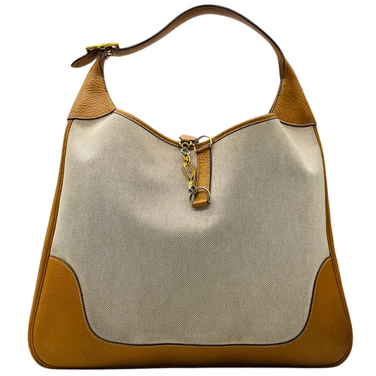 Hermes Beige / Tan / Natural Toile Courchevel Canvas and Leather Trim II Bag