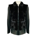 Load image into Gallery viewer, Pologeorgis Black Zip Front Mink Fur and Leather Jacket
