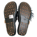 Load image into Gallery viewer, 13 09 SR Black / White Leather Puli Mules
