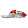 Load image into Gallery viewer, 13 09 SR White / Orange Leather Puli Mules
