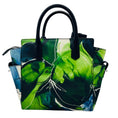 Load image into Gallery viewer, Reed Krakoff Blue / Green Floral Print Mini Atlantique Handbag
