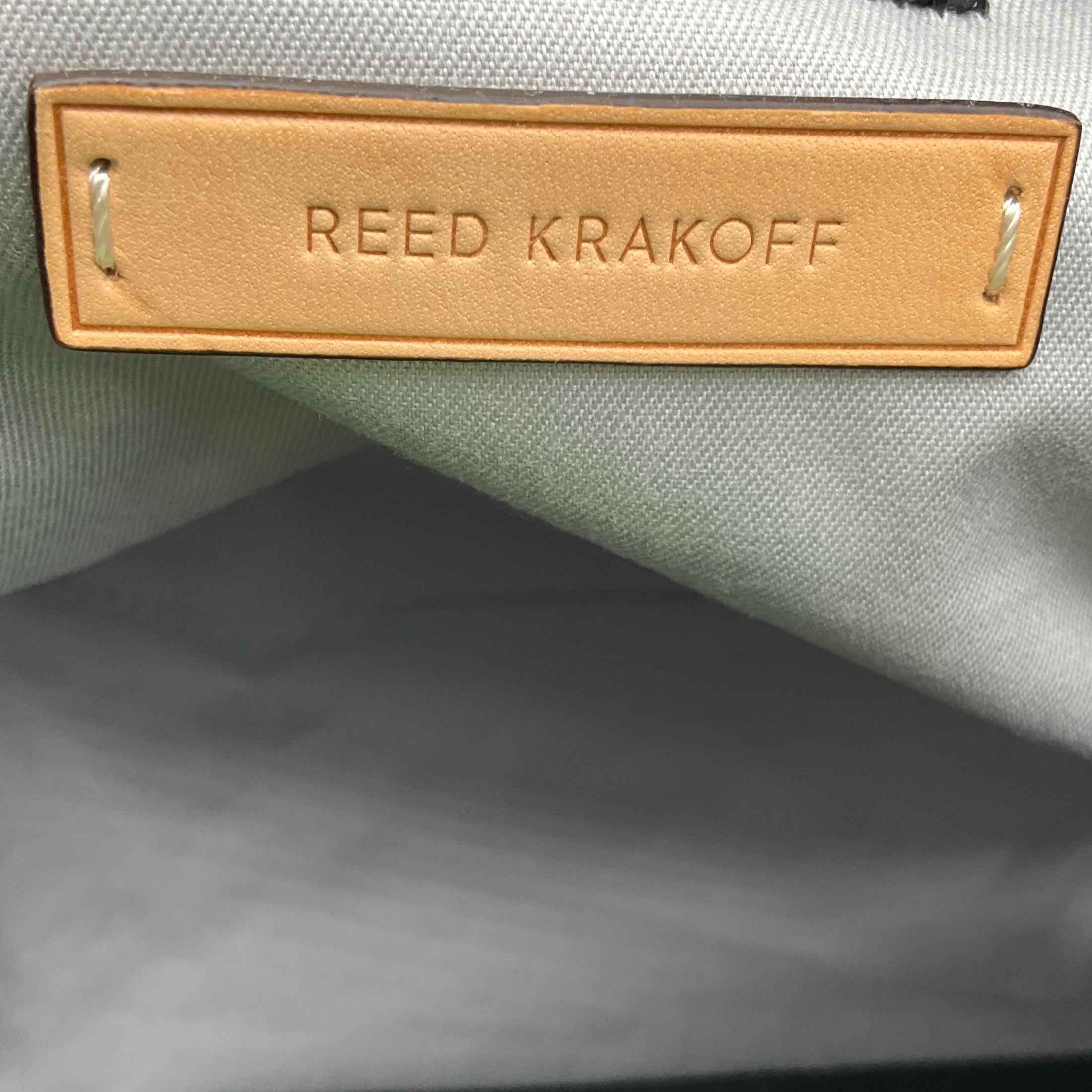 Reed Krakoff Blue / Green Floral Print Mini Atlantique Handbag