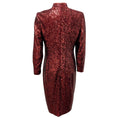 Load image into Gallery viewer, Akris Burgundy Sequined Long Sleeved Cocktail Dress

