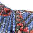 Load image into Gallery viewer, M Missoni Navy Blue / Multi Sequined Pleated Maxi Dress
