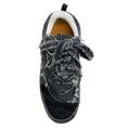Load image into Gallery viewer, Loewe Black Distressed Denim Platform Sneakers
