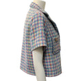 Load image into Gallery viewer, Maje Blue Multi Tweed Vizam Short Sleeved Jacket
